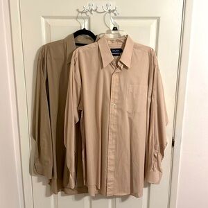 Set of 2 Nautica men’s dress shirts, size 16 1/2, 34/35.  EUC.